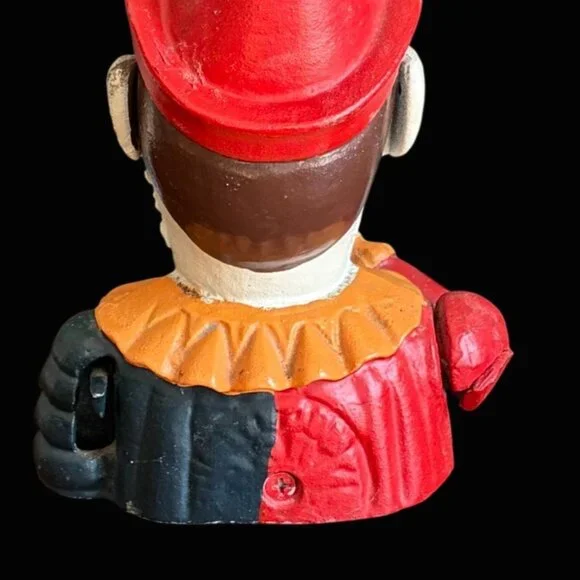 Vintage Cast Iron Clown Coin Bank Humpty Dumpty Circus Mechanical Creepy Horror - Picture 5 of 6